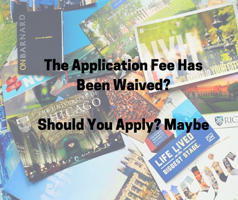 Should You Apply To A College That Has Waived It's Fee? Road2College
