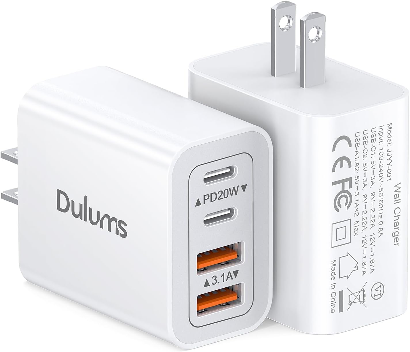 Dulums white 2 port C Charger